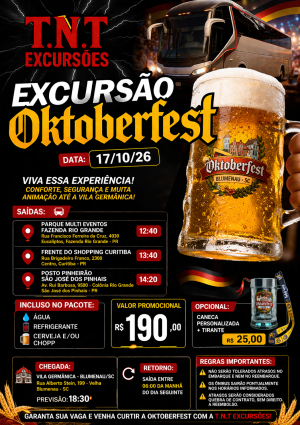 Excursão Oktoberfest 17/10/2026