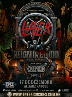 Excursão Slayer 17/12/2026