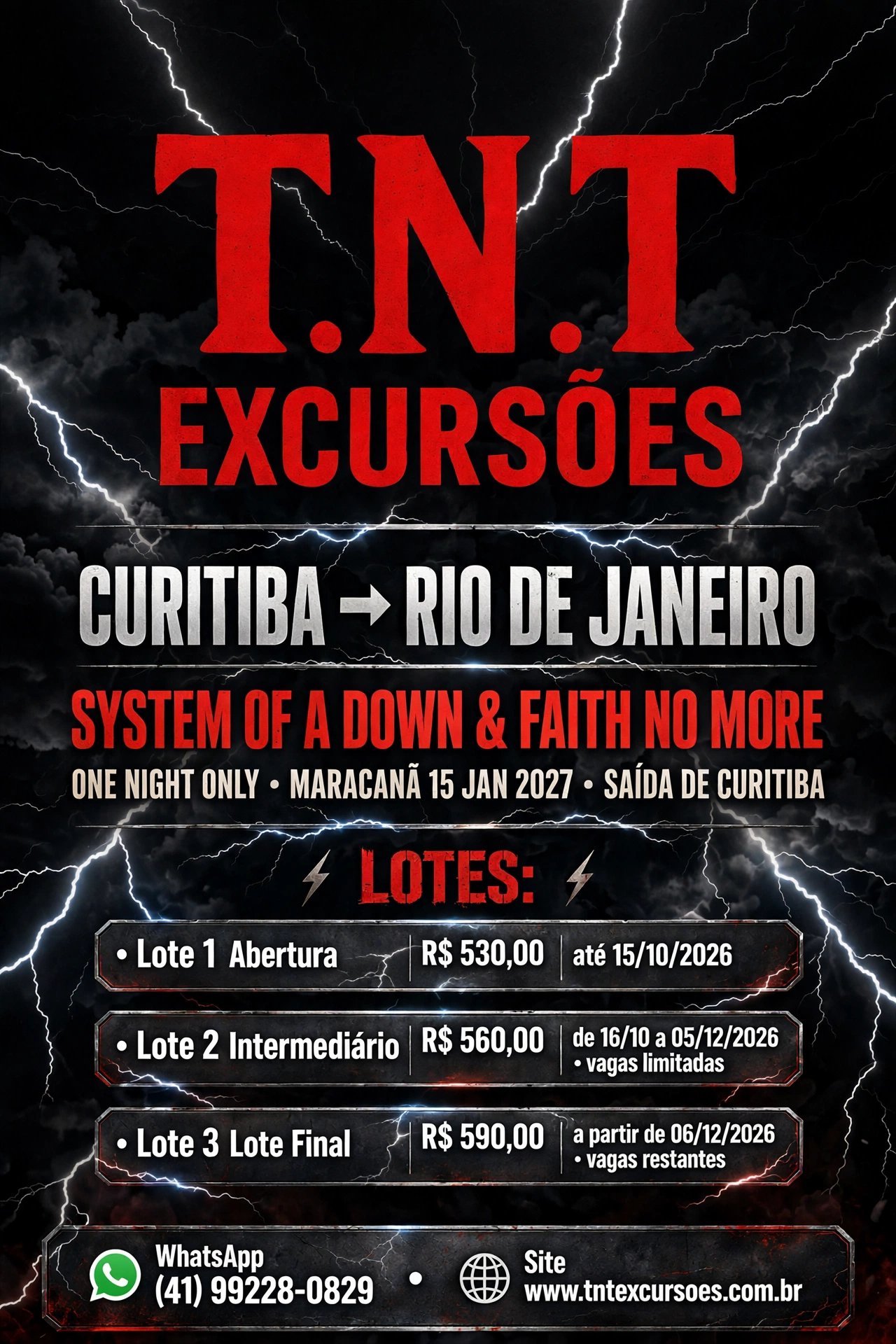 Excursão Soad e Faith no More